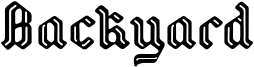 Backyard Font