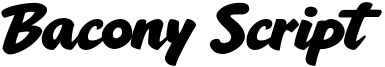 Bacony Script Font