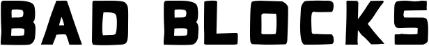 Bad Blocks Font