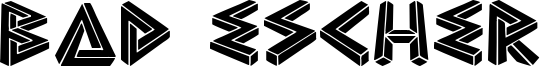 Bad Escher Font