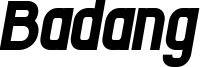 BadangItalic.ttf