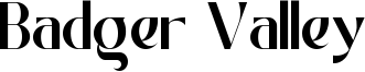 Badger Valley Font