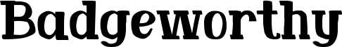 Badgeworthy Font