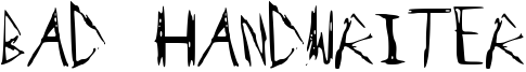 Bad Handwriter Font