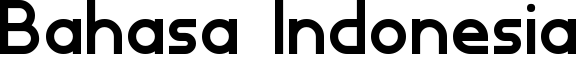 Bahasa Indonesia Font