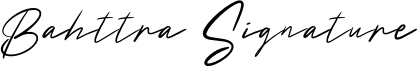 Bahttra Signature Font