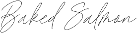 Baked Salmon Font