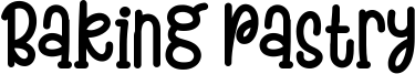Baking Pastry Font