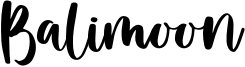 Balimoon Font