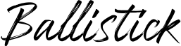 Ballistick Font