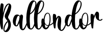 Ballondor Font