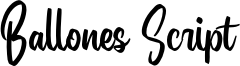 Ballones Script Font