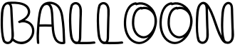 Balloon Font