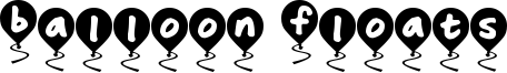 Balloon Floats Font