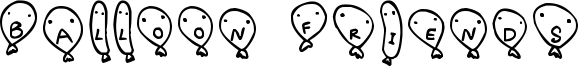 Balloon Friends Font