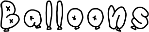 Balloons Font