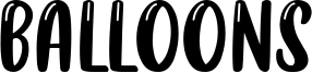 Balloons Font