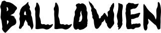 Ballowien Font