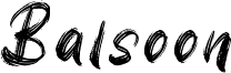 Balsoon Font