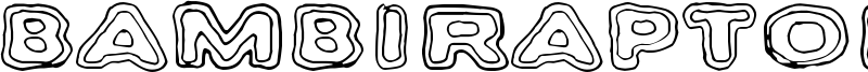 Bambiraptor Font