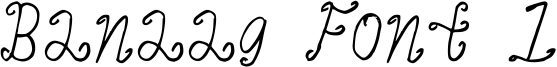 Banaag Font 1 Font
