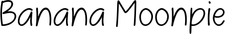 Banana Moonpie Font