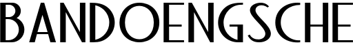 Bandoengsche Font