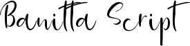 Banitta Script Font