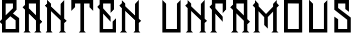 Banten Unfamous Font