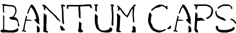 Bantum Caps Font