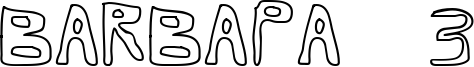 Barbapa 3 Font
