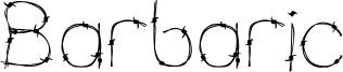 Barbaric Font