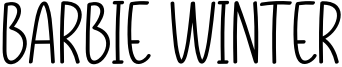 Barbie Winter Font