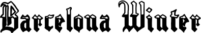 Barcelona Winter Font