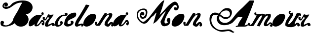 Barcelona Mon Amour Font