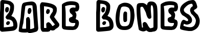 Bare Bones Font