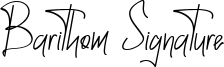 Barithom Signature Font