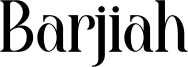 Barjiah Font