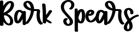 Bark Spears Font