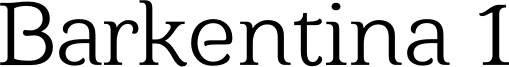 Barkentina 1 Font