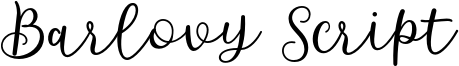 Barlovy Script Font