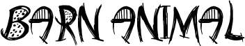 Barn Animal Font
