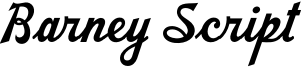 Barney Script Font