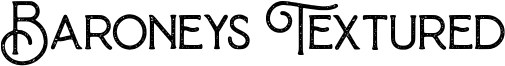Baroneys Textured Font