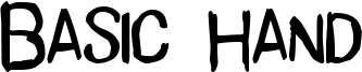 Basic Hand Font