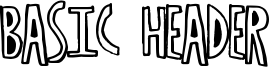 Basic Header Font