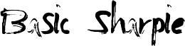 Basic Sharpie Font