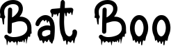 Bat Boo Font