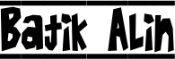 Batik Alin Font