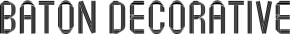 Baton Decorative Font